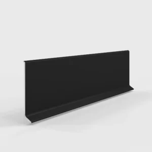 Л (L образный) плинтус черный матовый 80 мм Lamelidecor